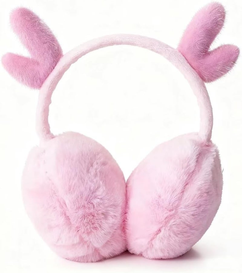 KEEPFLY Store Kids Girls Winter Earmuffs Warm Cute Plush Cat Ears Muffs Toddler Boys Ear Warmer Outdoor Ear Covers - Image 1